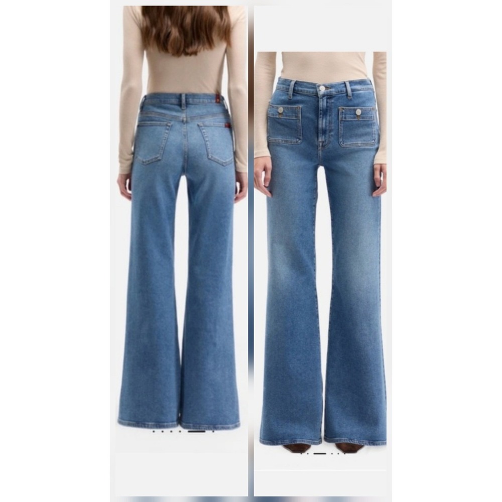 NWT 7 For All Mankind Modern Dojo Jeans in Oceanstone Patch Pocket SZ 23x32 - Picture 8 of 8